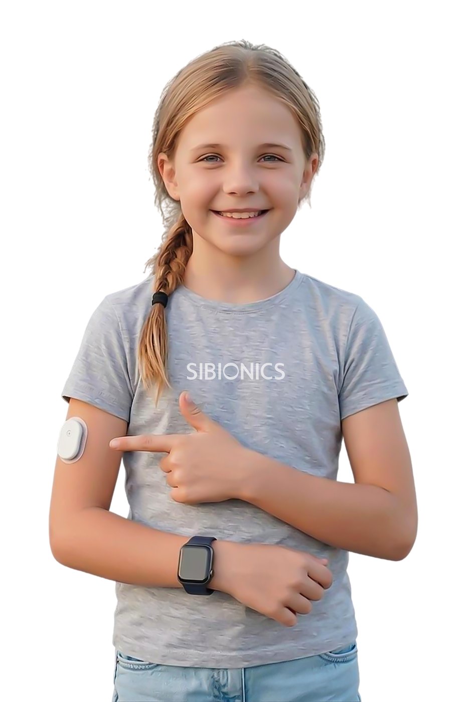 Sibionics GS1 sensor close-up